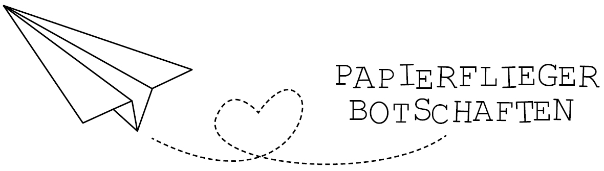 Papierfliegerbotschaften